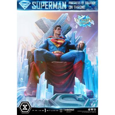 DC Comics Estatua 1/4 Throne Legacy Collection Superman Fortress of Solitude on Throne (Design by Gabriele Dell'Otto) Ultimate V