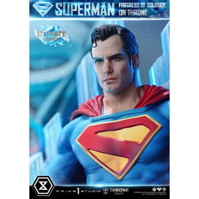 DC Comics Estatua 1/4 Throne Legacy Collection Superman Fortress of Solitude on Throne (Design by Gabriele Dell'Otto) Ultimate V