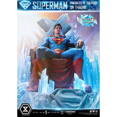 DC Comics Estatua 1/4 Throne Legacy Collection Superman Fortress of Solitude on Throne (Design by Gabriele Dell'Otto) Ultimate V