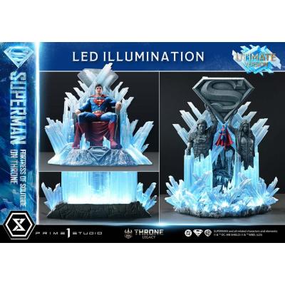 DC Comics Estatua 1/4 Throne Legacy Collection Superman Fortress of Solitude on Throne (Design by Gabriele Dell'Otto) Ultimate V