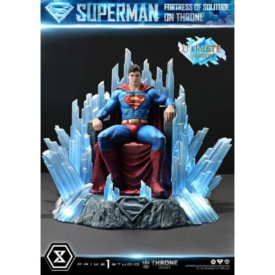 DC Comics Estatua 1/4 Throne Legacy Collection Superman Fortress of Solitude on Throne (Design by Gabriele Dell'Otto) Ultimate V