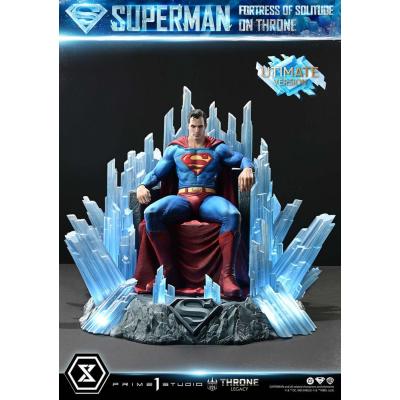 DC Comics Estatua 1/4 Throne Legacy Collection Superman Fortress of Solitude on Throne (Design by Gabriele Dell'Otto) Ultimate V