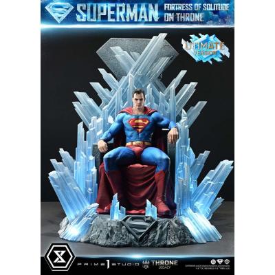 DC Comics Estatua 1/4 Throne Legacy Collection Superman Fortress of Solitude on Throne (Design by Gabriele Dell'Otto) Ultimate V
