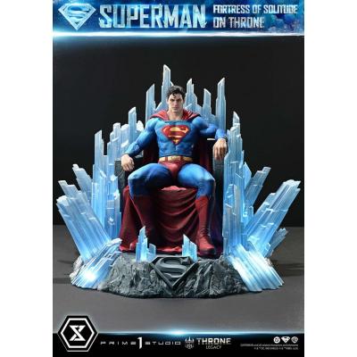 DC Comics Estatua 1/4 Throne Legacy Collection Superman Fortress of Solitude on Throne (Design by Gabriele Dell'Otto) Ultimate V