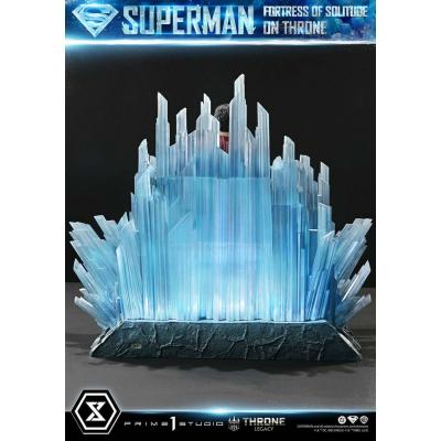 DC Comics Estatua 1/4 Throne Legacy Collection Superman Fortress of Solitude on Throne (Design by Gabriele Dell'Otto) Ultimate V