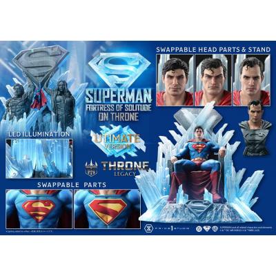 DC Comics Estatua 1/4 Throne Legacy Collection Superman Fortress of Solitude on Throne (Design by Gabriele Dell'Otto) Ultimate B