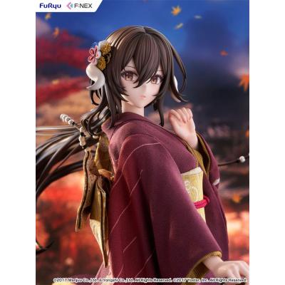 Azur Lane F:Nex Estatua PVC 1/4 Mikasa blue flower komachi Ver. Japanese Doll 43 cm
