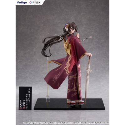 Azur Lane F:Nex Estatua PVC 1/4 Mikasa blue flower komachi Ver. Japanese Doll 43 cm