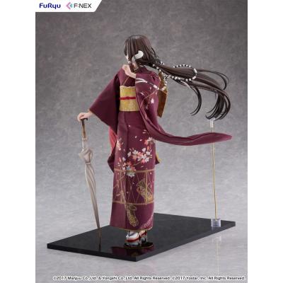 Azur Lane F:Nex Estatua PVC 1/4 Mikasa blue flower komachi Ver. Japanese Doll 43 cm