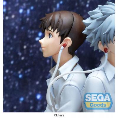 Rebuild of Evangelion Estatua Luminasta PVC Shinji & Kaworu Evangelion: New Theatrical Edition Shinji Ver. 17 cm