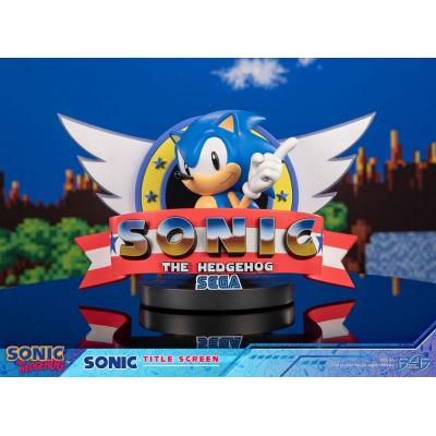 Sonic the Hedgehog Estatua Sonic Title Screen 21 cm