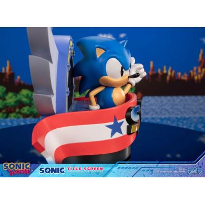 Sonic the Hedgehog Estatua Sonic Title Screen 21 cm