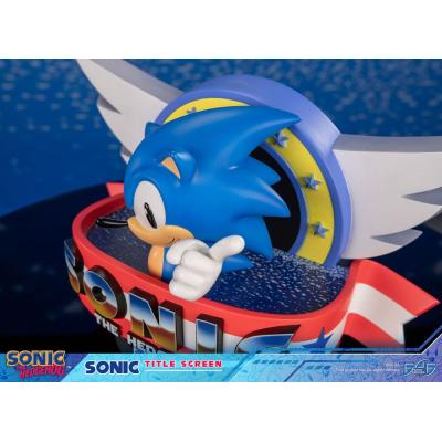 Sonic the Hedgehog Estatua Sonic Title Screen 21 cm
