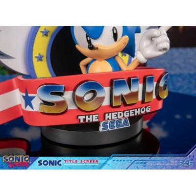 Sonic the Hedgehog Estatua Sonic Title Screen 21 cm