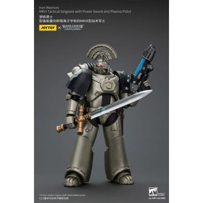 Warhammer The Horus Heresy Figura 1/18 lron Warriors MKVI Tactical Sergeant with Power Sword and Plasma Pistol 12 cm