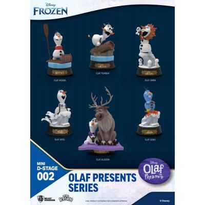 Frozen: El reino del hielo Pack de 6 Estatuas Mini Diorama Stage Olaf Presents 12 cm
