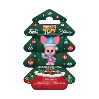 Winnie the Pooh Holiday 2025 Llaveros Pocket POP! Vinyl Piglet Tree Holiday Box 4 cm