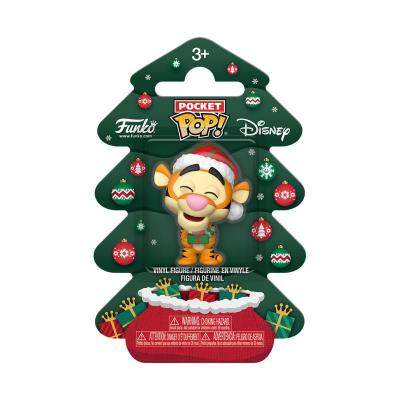 Winnie the Pooh Holiday 2025 Llaveros Pocket POP! Vinyl Tigger Tree Holiday Box 4 cm