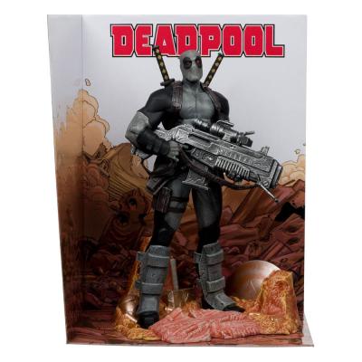 Marvel Collection Estatua PVC 1/6 Deadpool (Deadpool #1)(Grey Suit Chase) 27 cm