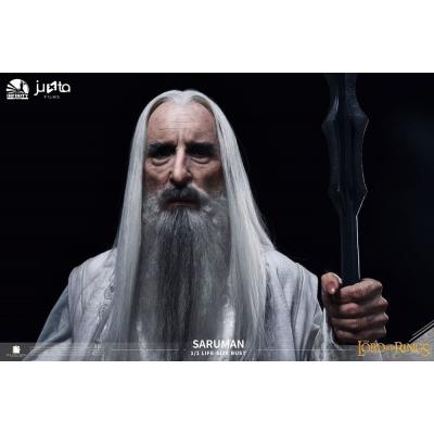El Señor de los Anillos Busto tamaño natural Saruman 110 cm
