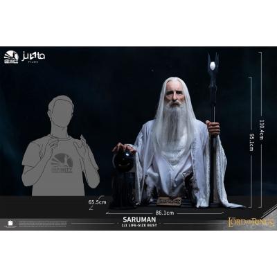 El Señor de los Anillos Busto tamaño natural Saruman 110 cm