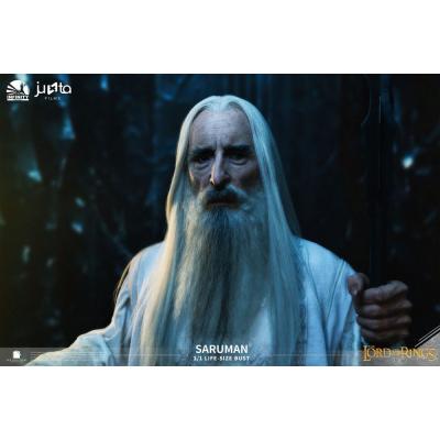 El Señor de los Anillos Busto tamaño natural Saruman 110 cm