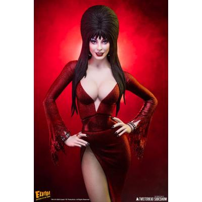Elvira: Mistress of the Dark Estatua 1/4 Elvira (Red Glitter Dress) 48 cm
