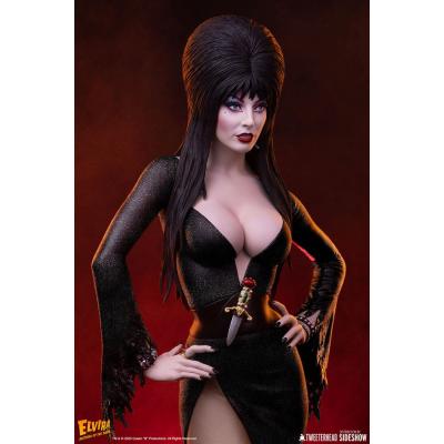 Elvira: Mistress of the Dark Estatua 1/4 Elvira (Black Glitter Dress) 48 cm