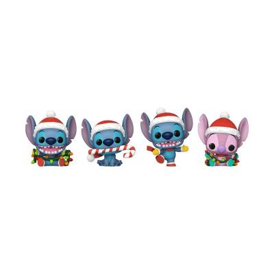 Lilo&Stitch Holiday 2025 Pack de 4 Llaveros Pocket POP! Vinyl Tree Holiday Box 4 cm