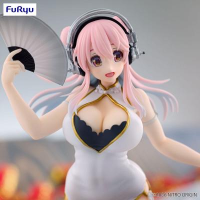Super Sonico Estatua PVC Trio-Try-iT White China Dress Ver. 21 cm