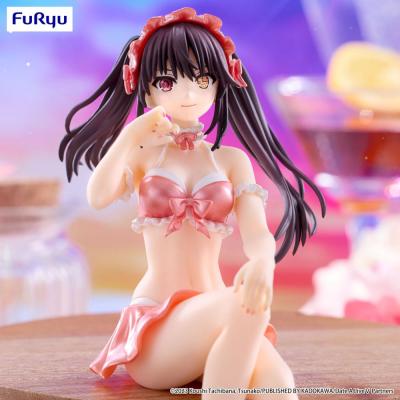 Date A Live V Estatua PVC Noodle Stopper Kurumi Tokisaki Swimsuit Pastel Red Color Ver. 15 cm
