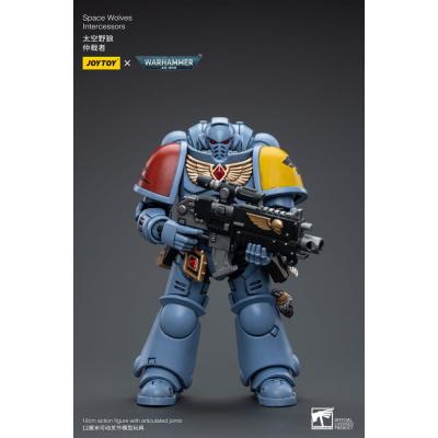 Warhammer 40k Figura 1/18 Space Wolves Intercessors 12 cm