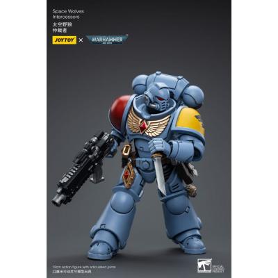 Warhammer 40k Figura 1/18 Space Wolves Intercessors 12 cm