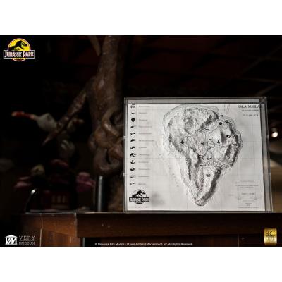 Jurassic Park Mapa topográfico Isla Nublar