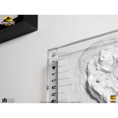 Jurassic Park Mapa topográfico Isla Nublar
