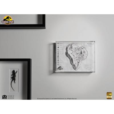 Jurassic Park Mapa topográfico Isla Nublar