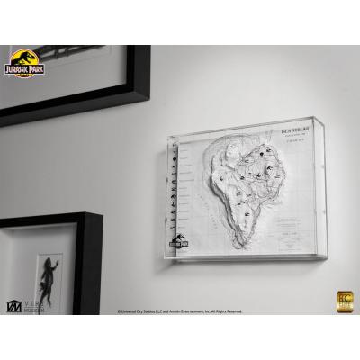 Jurassic Park Mapa topográfico Isla Nublar