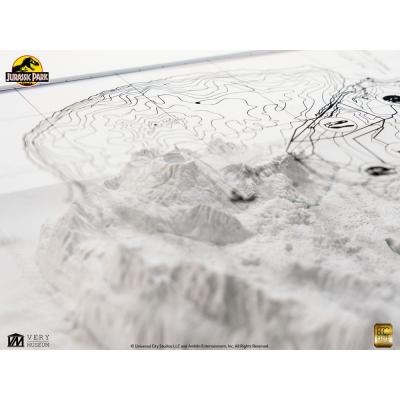 Jurassic Park Mapa topográfico Isla Nublar