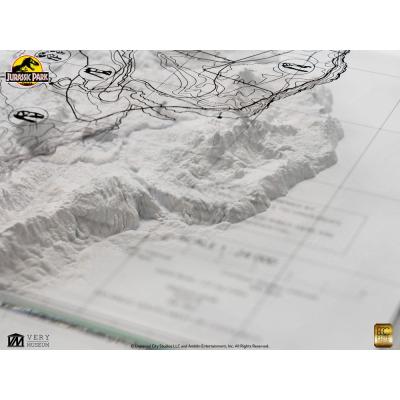Jurassic Park Mapa topográfico Isla Nublar