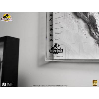 Jurassic Park Mapa topográfico Isla Nublar