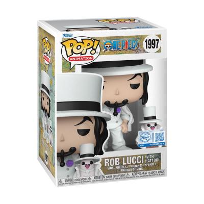 *heo Exclusive Edition* One Piece POP!&Buddy Animation Vinyl Figuren Rob Lucci with Hattori w/Chase 10 cm Surtido (6)