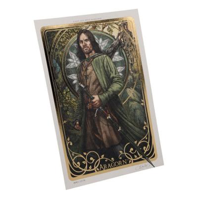 El Señor de los Anillos Litografia Aragorn Art Card 14 x 21 cm Limited Edition