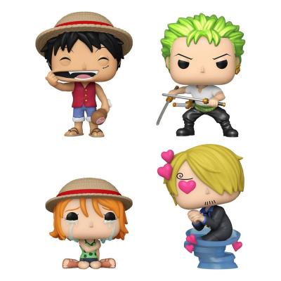 One Piece Pack de 4 Figuras POP! Animation Vinyl Refresh 4PK(EMEA) 9 cm