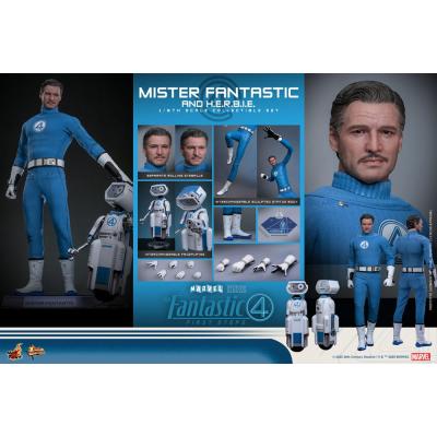 Los Cuatro Fantásticos: primeros pasos Pack de 2 Figuras Movie Masterpiece 1/6 Mister Fantastic & H.E.R.B.I.E. 30 cm