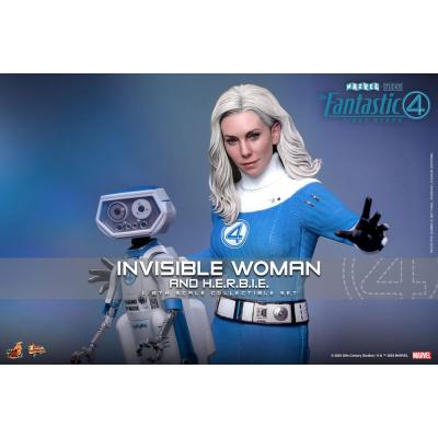 Los Cuatro Fantásticos: primeros pasos Pack de 2 Figuras Movie Masterpiece 1/6 Invisible Woman & H.E.R.B.I.E. 28 cm