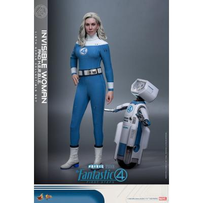 Los Cuatro Fantásticos: primeros pasos Pack de 2 Figuras Movie Masterpiece 1/6 Invisible Woman & H.E.R.B.I.E. 28 cm
