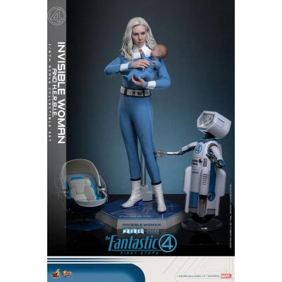 Los Cuatro Fantásticos: primeros pasos Pack de 2 Figuras Movie Masterpiece 1/6 Invisible Woman & H.E.R.B.I.E. 28 cm