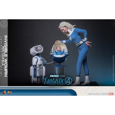 Los Cuatro Fantásticos: primeros pasos Pack de 2 Figuras Movie Masterpiece 1/6 Invisible Woman & H.E.R.B.I.E. 28 cm
