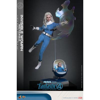 Los Cuatro Fantásticos: primeros pasos Pack de 2 Figuras Movie Masterpiece 1/6 Invisible Woman & H.E.R.B.I.E. 28 cm