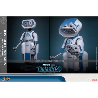 Los Cuatro Fantásticos: primeros pasos Pack de 2 Figuras Movie Masterpiece 1/6 Invisible Woman & H.E.R.B.I.E. 28 cm
